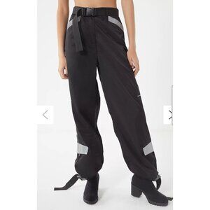 I.AM.GIA neptune track pants black MEDIUM reflective jogger cargo buckle